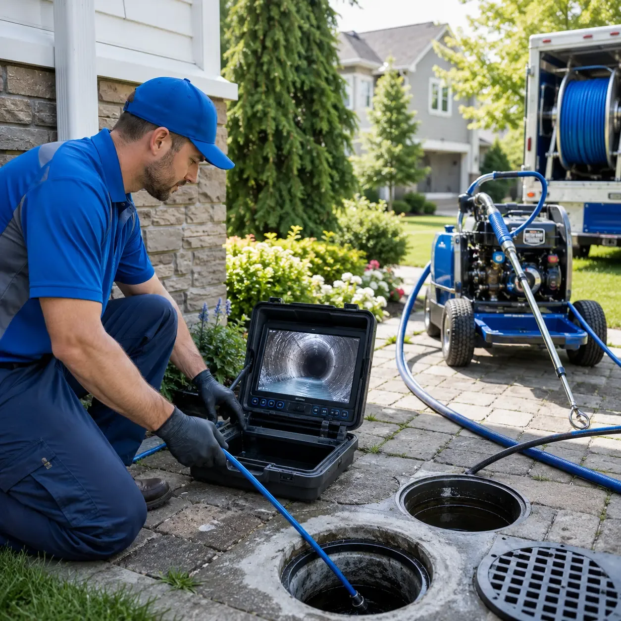 Outdoor drain cleaning professionals serving Mechanic Falls, ME