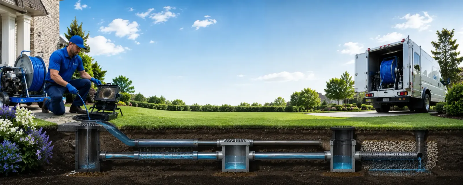 Outdoor drain cleaning information for Mechanic Falls, ME